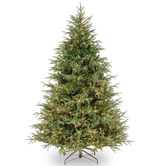 7.5 Ft. Pre-Lit Feel Real&#xAE; Frasier Grande Full Artificial Christmas Tree, Clear Lights
